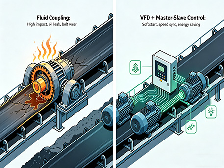 Variable Frequency Drive vs. Fluid Coupling – Time to Upgrade the Soft Start of Your Belt Conveyor