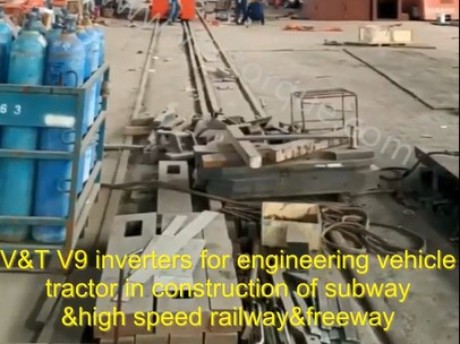 V&T V9 AC Drives for engineering vehicle tractor in construction of subway&high speed railway&freeway